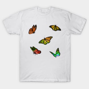 Autumn Butterflies Sticker Pack T-Shirt